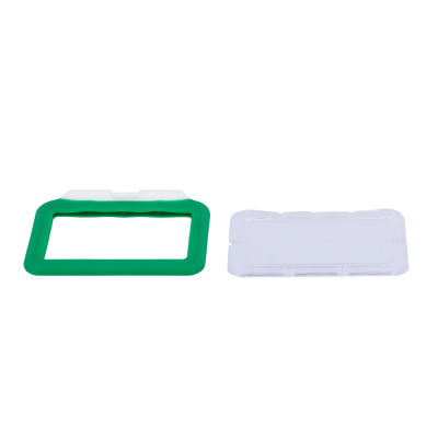 Porta-tarjetas Disposición horizontal Láminas de plástico protectoras-CARD-HOLDER-H-GREEN