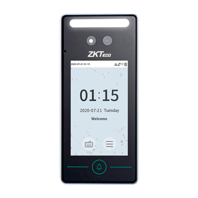 Controlo de acesso e presença Facial, palma da mão, cartão EM e PIN 800 caras | 150.000 registos-ZKTeco ZK-SPEEDFACE-V4L-P