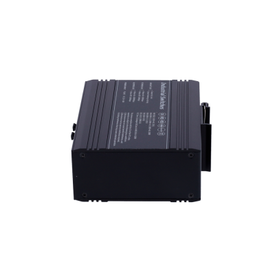 Switch PoE Marca Branca - Montagem em carril DIN 4 portas Gigabit + 2 SFP Gigabit 90W portas 1 ou 2 / 30W porta 3-4 / Máximo 120W-SW0604HIPOE-MGF-120-DIN