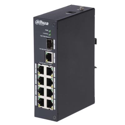 Switch PoE Branded 8 portas PoE + 1 Uplink RJ45 Velocidade 10/100 Mbps-PFS3110-8P-96