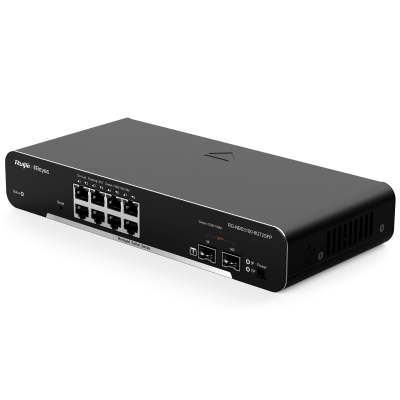 Reyee Switch Cloud Capa 2 8 portas Gigabit+ 2 SFP Gigabit Velocidade 10/100/1000 Mbps-Ruijie RG-NBS3100-8GT2SFP