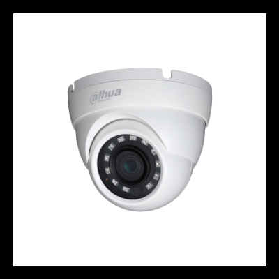 Câmara com fios (Coaxial) Turret Branca 4mpx 3.6mm 30m IP67 - Dahua HAC-HDW1400M