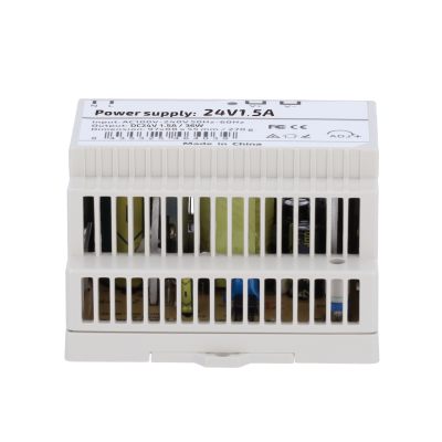 Fonte Alimentação Carril DIN lojaCCTV DC 24V 1.5A 36W (AC 100-240V)