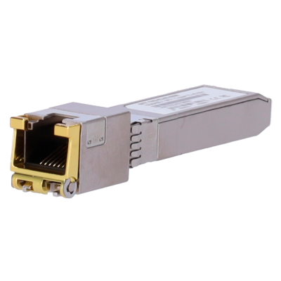 Módulo transceptor SFP+ Porta de cobre com conetor RJ45 Velocidades suportadas 2.5G/5G/10G-SFP-10G-RJ45-80M