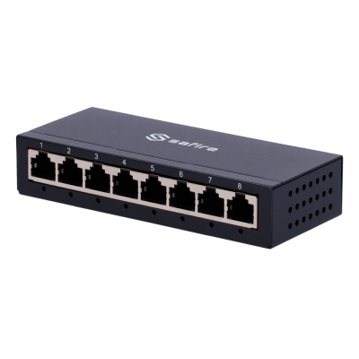 Switch Safire Desktop 8 porta Gigabit Velocidade 10/100/1000 Mbps-Safire SF-SW08-G-M