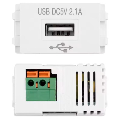 Adaptador AC 220 V para USB 5 V/2,1 A lojaCCTV TYPE128USB-220ACADAPTOR