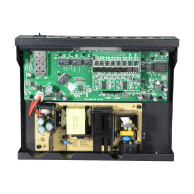 Switch PoE 10 portas (8 portas + 1 uplink + 1 SFP)-lojaCCTV SW1008-GF-120-HIPOE