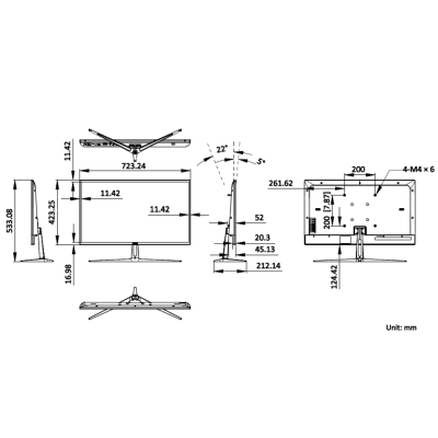 Monitor LED Hikvision DS-D5232F2-1V1S