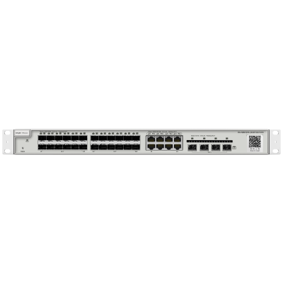 Reyee Switch Cloud Capa 3 24 Portas Gigabit SFP (8 Portas Combo RJ45) 4 portas SFP+ 10 Gbps-Ruijie RG-NBS5200-24SFP/8GT4XS