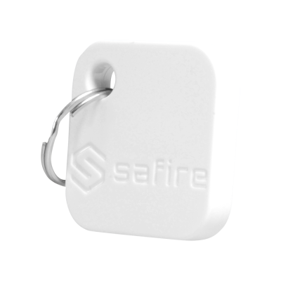 Porta-chaves TAG de proximidade ID por radiofrequência MF DESFire passivo: Cor branca-Safire SF-TAG-DS