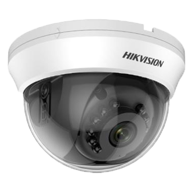Sistema de Videovigilância com fios (RG59), 2 Câmaras Mini-Dome com 2 mpx da Hikvision