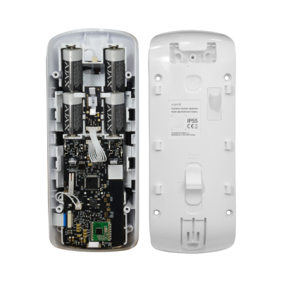 Detector volumétrico dupla tecnologia sem fios PHOD (Photo OnDemand)- Branco-Ajax AJ-MOTIONCAMOUTDOOR-PHOD-W
