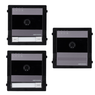 Placa Exterior 2 Fios HD Hikvision DS-KD7003EY-IME2-Aluminum