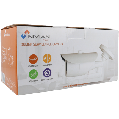 Câmara Bullet Branca 0mpx  - Nivian CS023