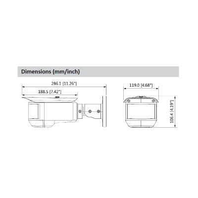 Câmara DAHUA bullet hd-cvi de 8 megapixels e lente 3 x fixa