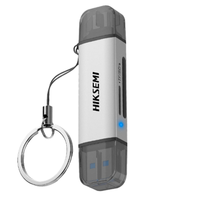 Leitor de Cartões Hikvision HS‑HUB‑CR01 (STD) USB A & USB C — Rápido e Versátil