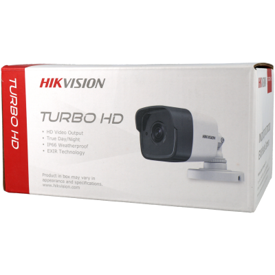 Câmara com fios (Coaxial) Bullet Branca 5mpx 2.8mm 20m IP67 - Hikvision DS-2CE16H0T-ITF
