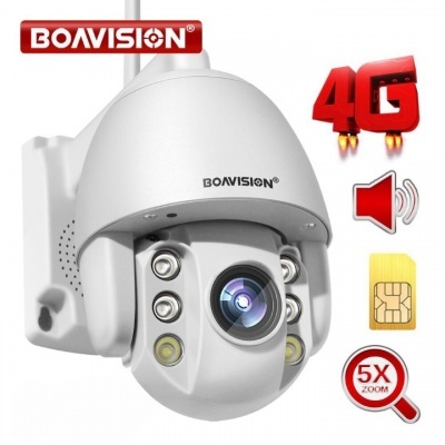 Câmara PTZ 4G/Sem fios/IP de 2 megapixel's e Zoom 5X