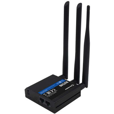 Teltonika Router 4G Industrial 2 portas Ethernet RJ45 Fast Ethernet 4G (LTE) Cat 4 até 150Mbps-TK-RUT240