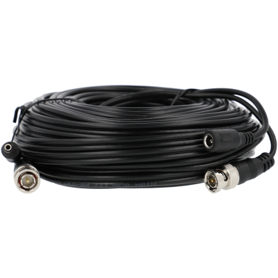 Cabo RG59 combinado coaxial + energia DC de 20 m-A-CCTV A-COAXIAL-20M-A-CCTV A-COAXIAL-20M