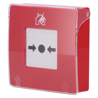 Botão de alarme de incêndio manual vermelho Sem fios 868 MHz Jeweller Botão de alarme de incêndio ou ativador de cenárioEEE-Ajax AJ-MANUALCALLPOINT-RED