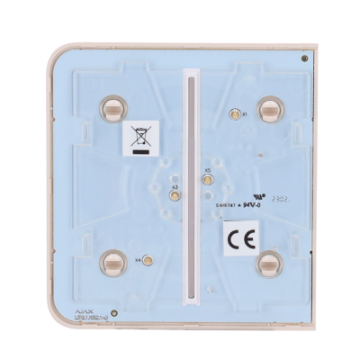 Painel lateral para interruptor compatível com AJ-LightCore 2G - marfim-Ajax AJ-SIDEBUTTON-2G-IVO