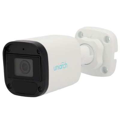 Câmara IP Bullet 4MP Uniarch UV-IPC-B124-APF40K PoE IR 30m H.265+ Lente 4.0mm Exterior