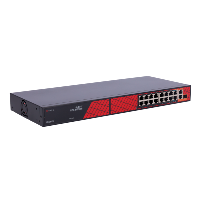 Safire Switch Hi-PoE 20 portas (16 portas + 2 uplink + 2 SFP)-Safire SF-SW1916HIPOE-HF-300