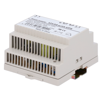 Fonte DIN c/ UPS lojaCCTV DC 12V 3A 36W (AC 100-240V)