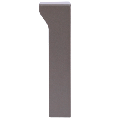 Número decorativo 1 em metal cinzento