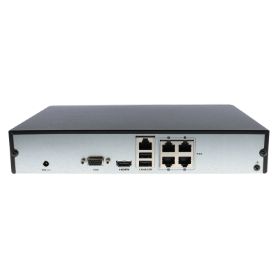 Gravador com fios (PoE) 4xPortas PoE;4xCanais IP 4mpx 1xHDD - Hikvision HWN-2104MH-4P