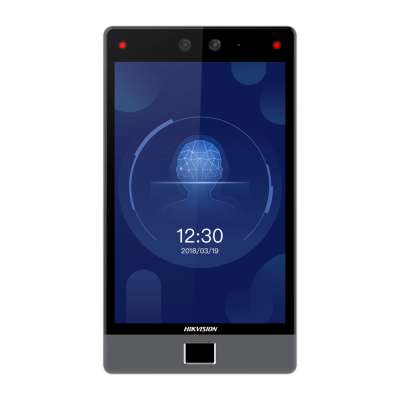Controlo de acesso e presença Facial, impressão digital, cartão MF/MF DESFire e PIN 10.000 utilizadores | 150.000 registos-Hikvision DS-K1T680DFW