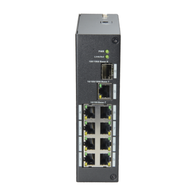X-Security Switch Industrial 8 portas RJ45 + 1 Uplink GIGA + 1 SFP-X-Security XS-SW09-C-DIN