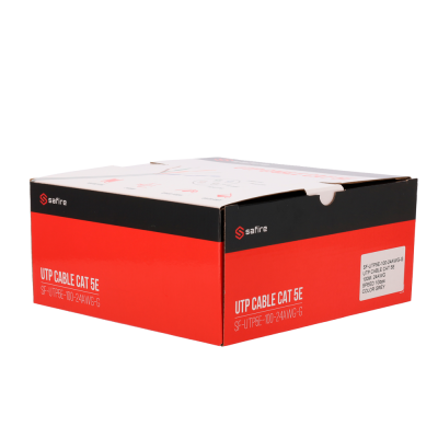 Bobine UTP Cat5e 100 m PVC - Safire SF-UTP5E-100-24AWG-G