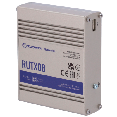 Teltonika Roteador Industrial, 4 portas-Teltonika TK-RUTX08