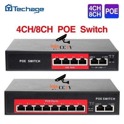 Switch Ethernet/IP - Power Over Ethernet (PoE) 4+2 portas-lojaCCTV LC-SWITCH-PoE-4+2-lojaCCTV LC-SWITCH-PoE-4+2