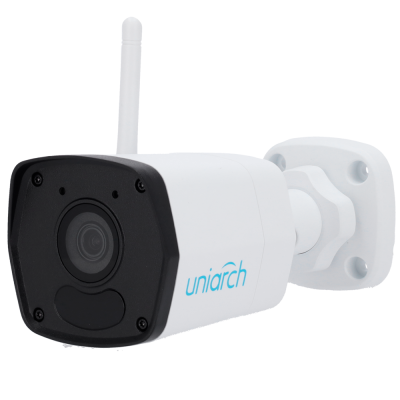 Câmara Bullet IP Uniview UHO‑B1R‑M2F4 2 MP Wi‑Fi com IR 30 m, Microfone e Resistência IP67