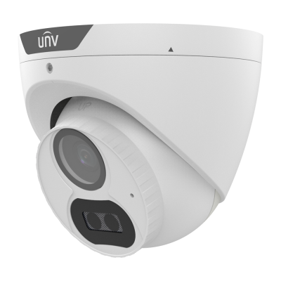 Câmara com fios (Coaxial) Turret Branca 2mpx 2.8mm 40m Microfone IP67 - Uniview UV-UAC-T122-AF28LM