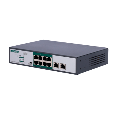 Switch PoE 8 Portas PoE FE + 2 GE Velocidade 8 x10/100Mbps + 2 x10/100/1000Mbps-SW1008POE-H-800M-120W