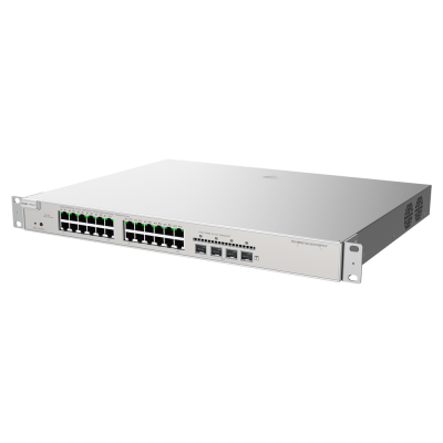 Reyee Switch PoE Cloud Layer 3 24 Portas PoE RJ45 Gigabit + 4 Gigabit SFP 30W por porta 802.3af/at / Máximo 370W-Ruijie RG-NBS5100-24GT4SFP-P