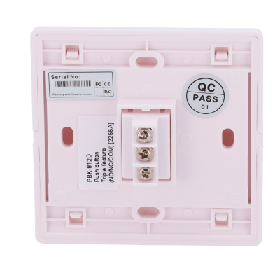 Botão de libertação de porta Dupla função: NO/NC Para encastrar em caixa de mecanismo-PBK-812D