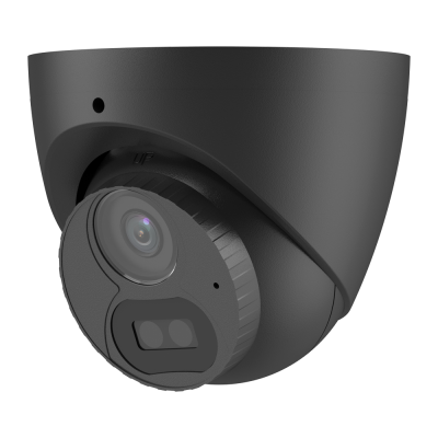 Câmara RG59 (Coaxial) Turret Preto(a) 2mpx 2,8mm 40m Microfone IP67 - Uniview