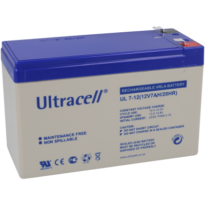 bateria 12v 7ah-Ultracell UL7-12-Ultracell UL7-12