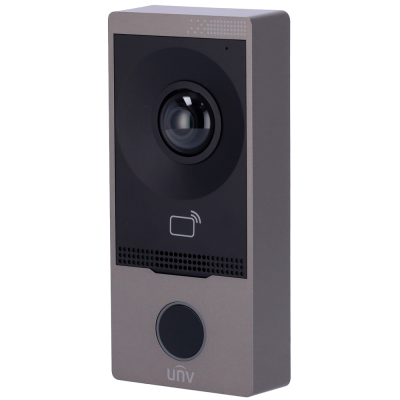 Placa Exterior de Videoporteiro Uniview UV-OEU-201B-HMK-W (IP, 1 apartamento)