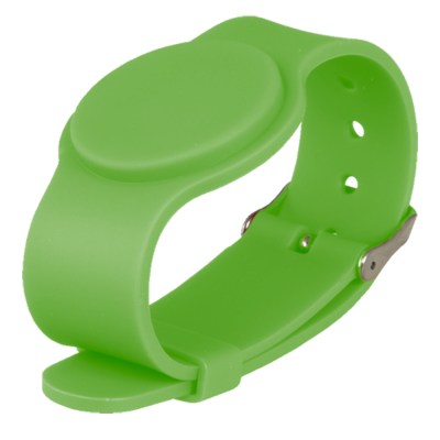 Pulseira de proximidade ID por radiofrequência EM passiva: Cor verde-RFID-BAND-ADJ-G
