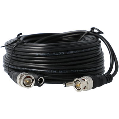 Cabo RG59 combinado coaxial + energia DC de 10 m-A-CCTV A-COAXIAL-10M-A-CCTV A-COAXIAL-10M