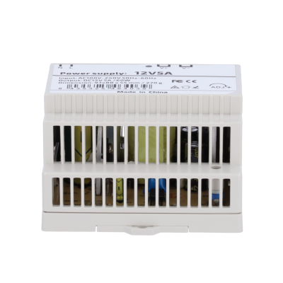 Fonte Alimentação Carril DIN lojaCCTV DC 12V 5A 60W (AC 100-240V)