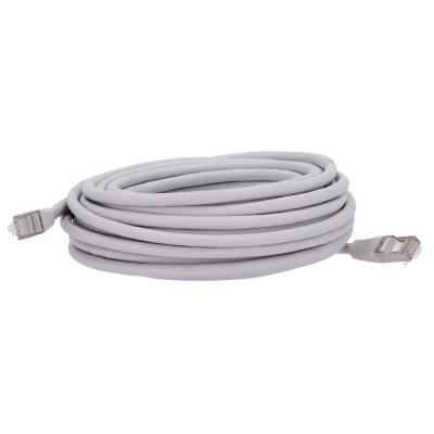 Cabo de Rede Cat6A S/FTP RJ45 10m Branco lojaCCTV