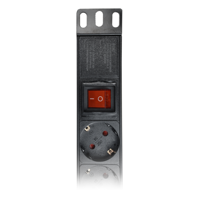 PDU 6 Tomadas 1U c/ Interruptor lojaCCTV PDU-6P1U-SWITCH