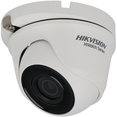 Câmara com fios (Coaxial) Turret Branca 2mpx 2.8mm 20m  - Hikvision HWT-T120-M